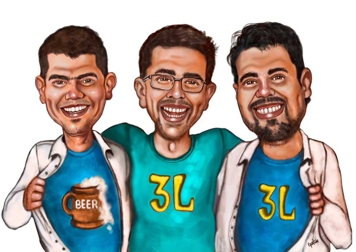 Caricaturas de Amigos