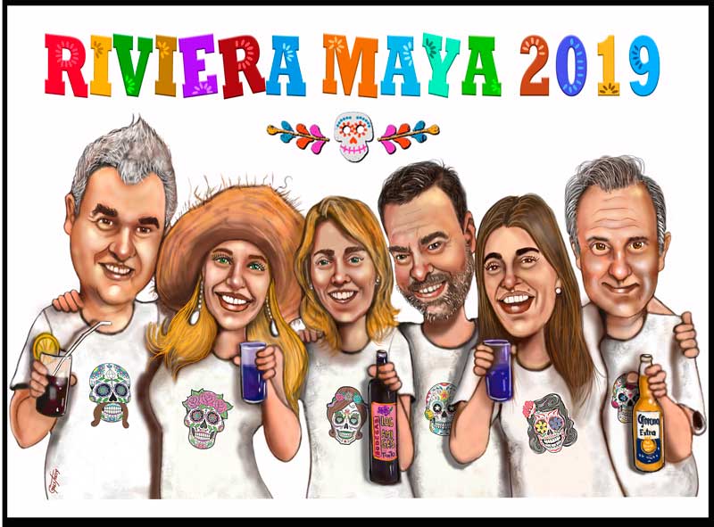 Caricaturas de Amigos