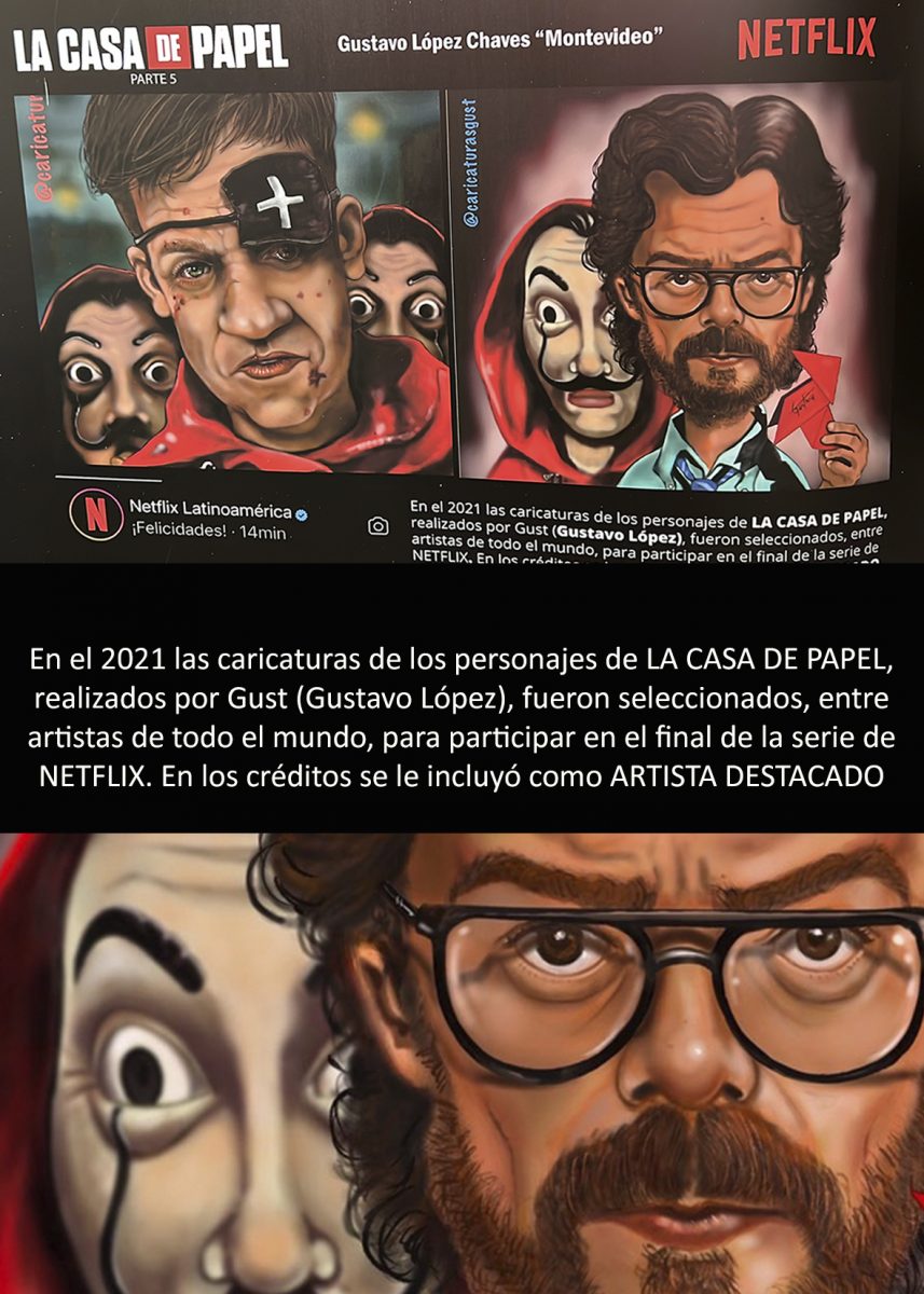 La Casa de Papel I Caricaturas Uruguay