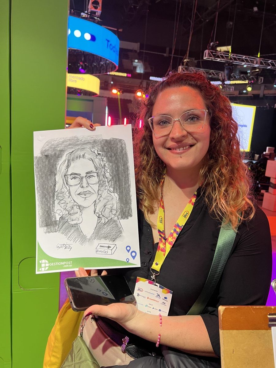 Caricaturas en vivo evento