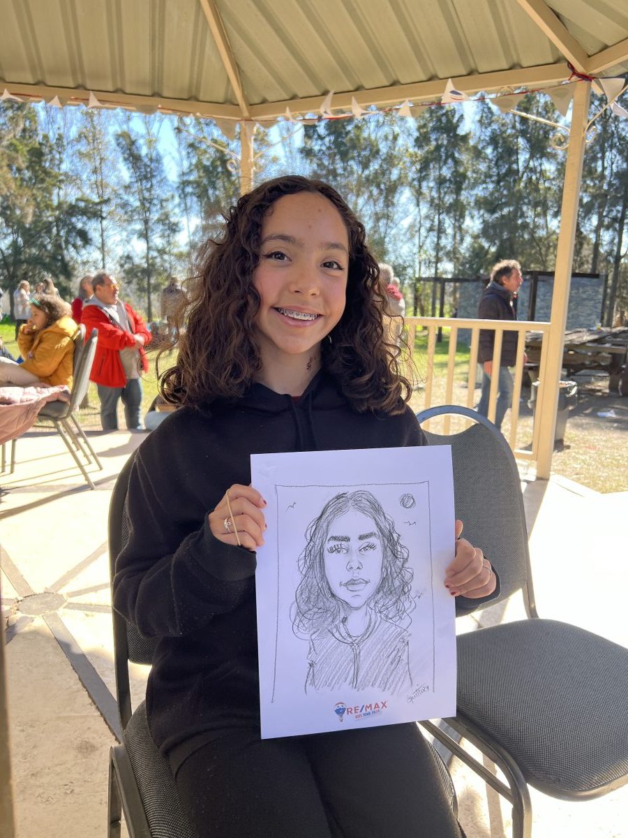 Caricaturas en vivo evento