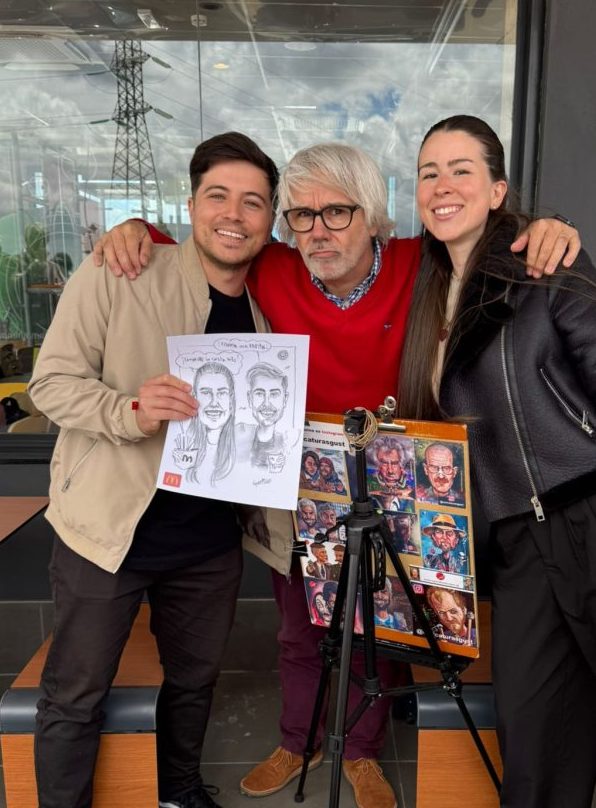 Caricaturas en vivo evento